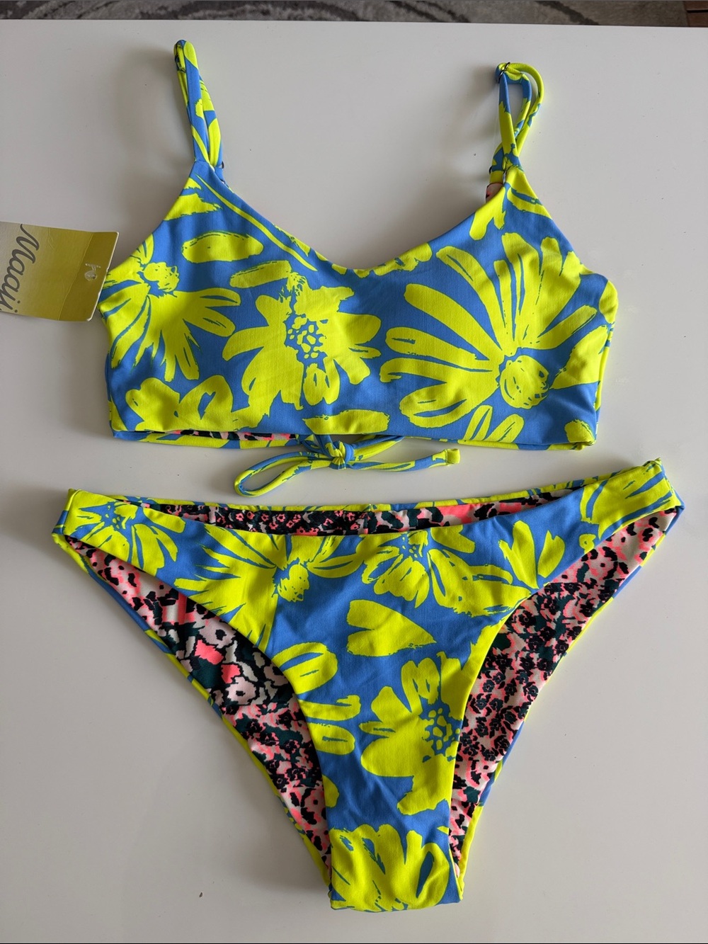 Maaji Floral Reversible Two-Piece Bikini Set